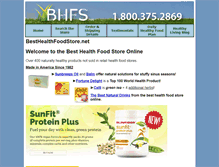 Tablet Screenshot of besthealthfoodstore.net